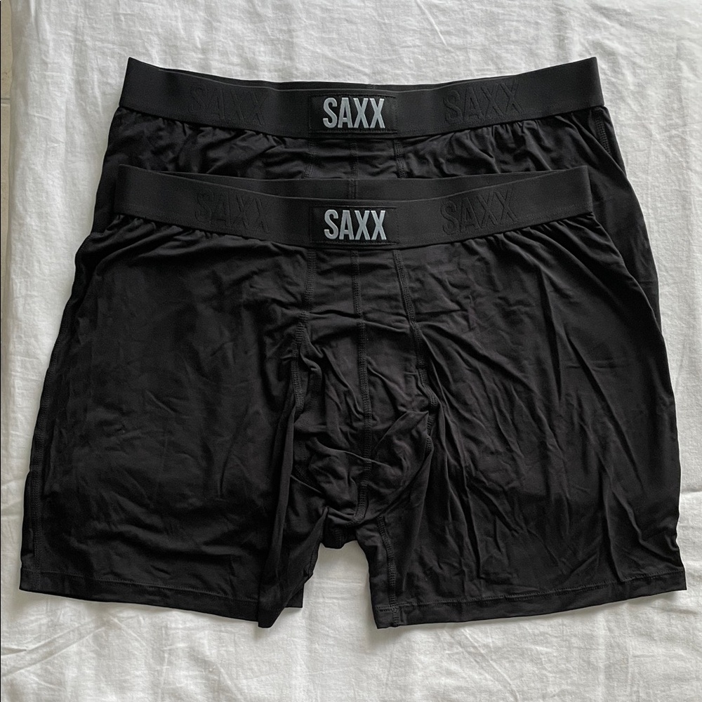 SAXX Men's Boxer Briefs in Classic Black - 2 Pack - New - No tags